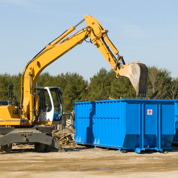 are there any restrictions on where a residential dumpster can be placed in Zephyrhills North FL